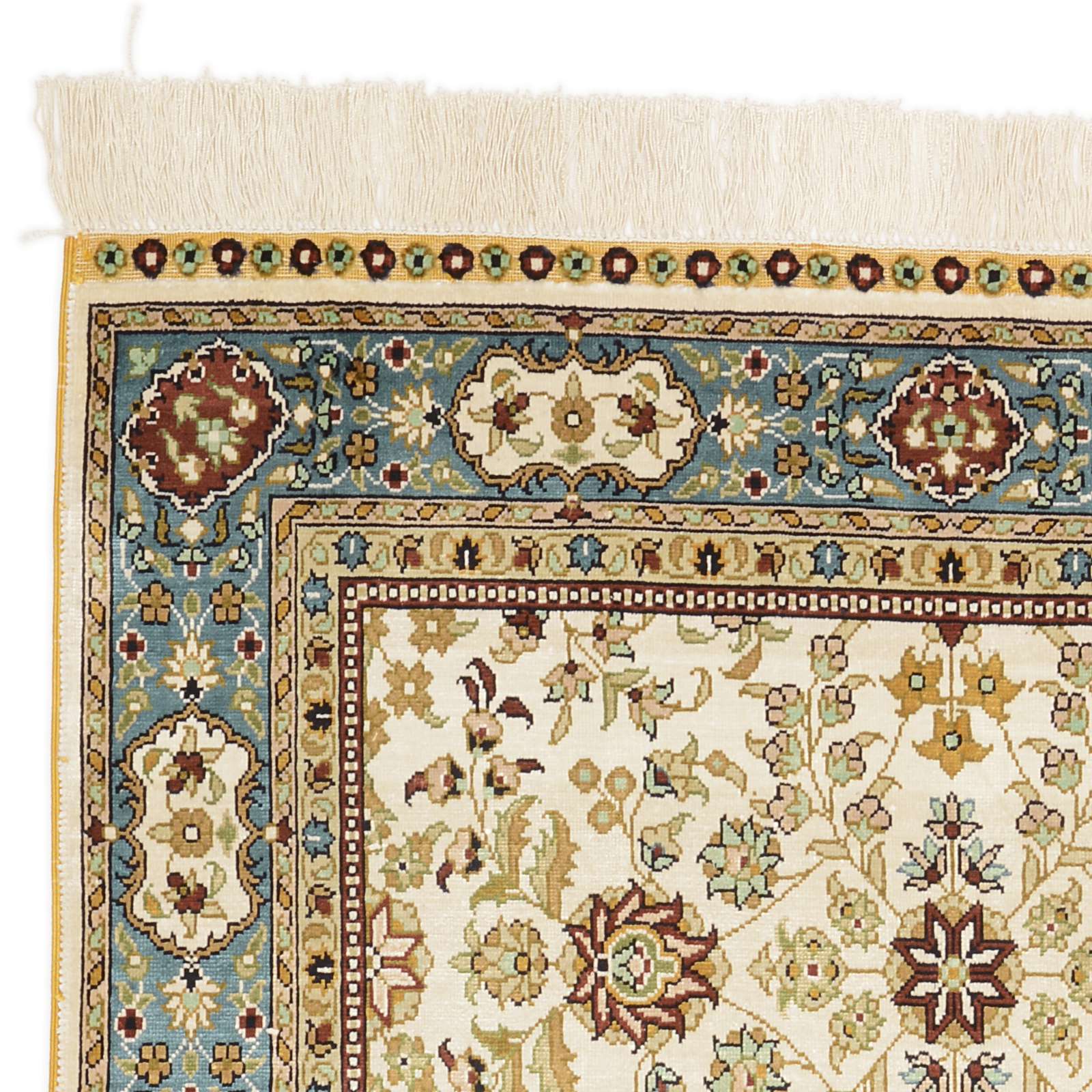 Hereke Oriental Rug 123 × 79 cm, silk, hand-knotted — view 5