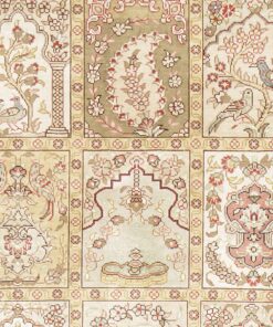 Hereke Oriental Rug 124 × 79 cm, silk, hand-knotted — view 4