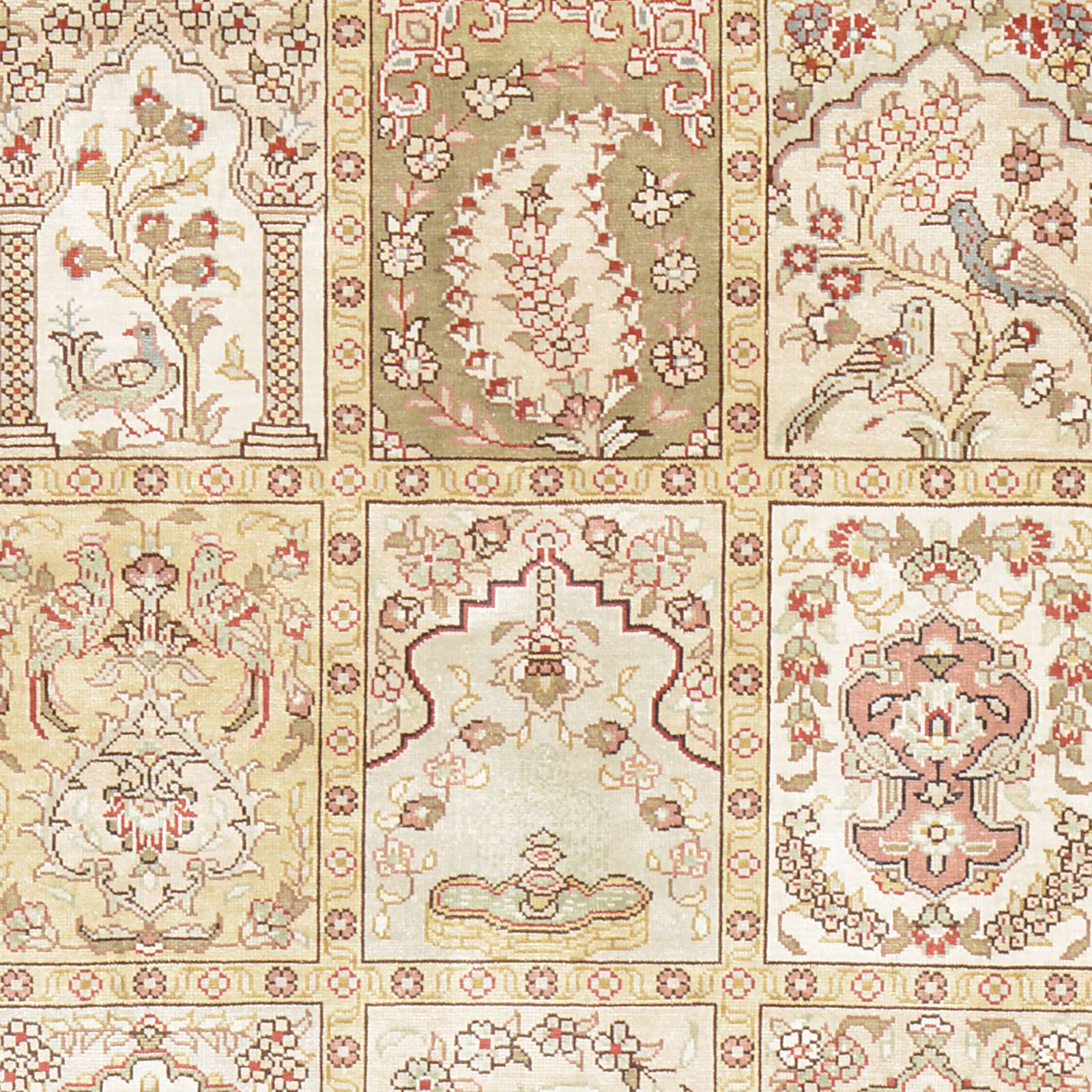 Hereke Oriental Rug 124 × 79 cm, silk, hand-knotted — view 4