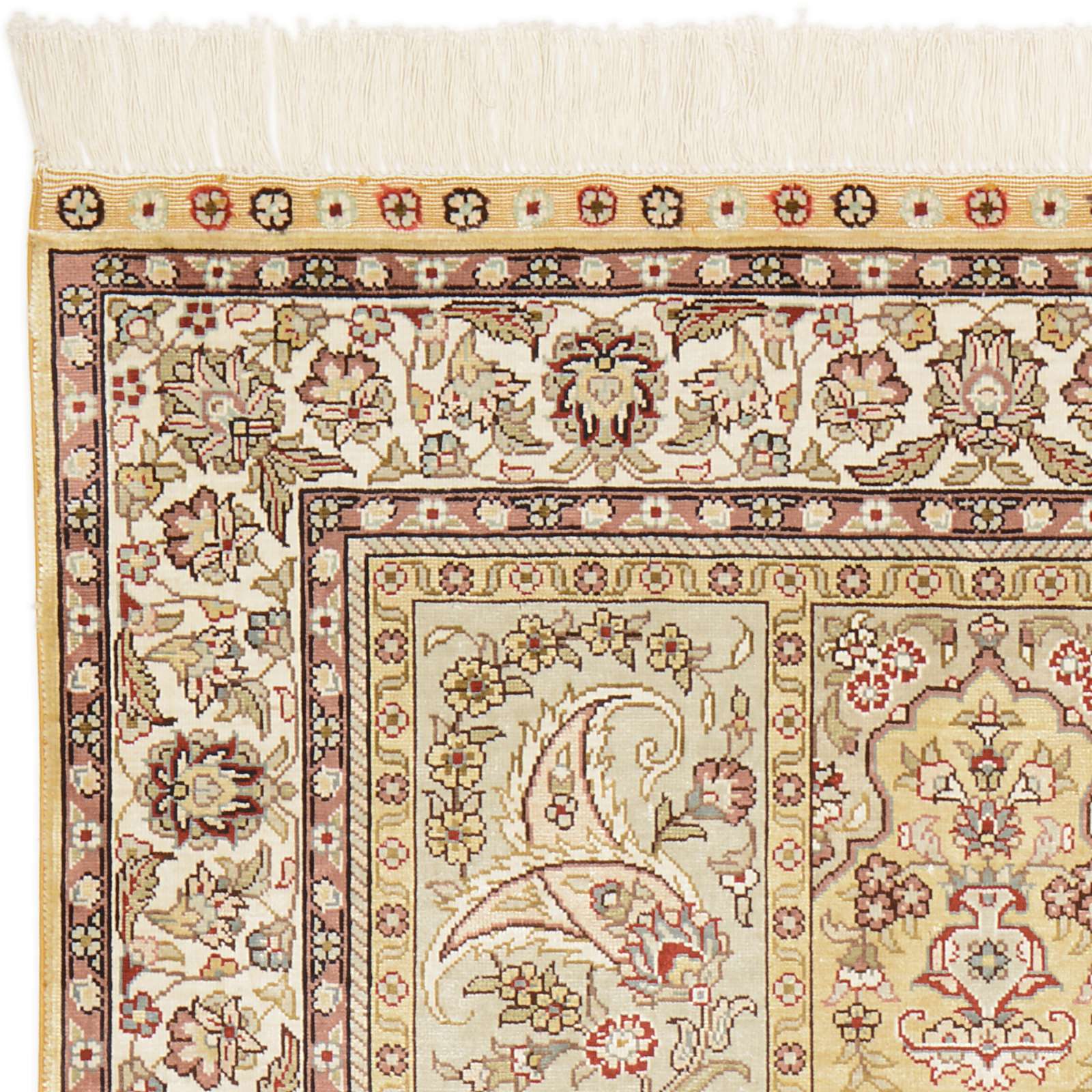 Hereke Oriental Rug 124 × 79 cm, silk, hand-knotted — view 5