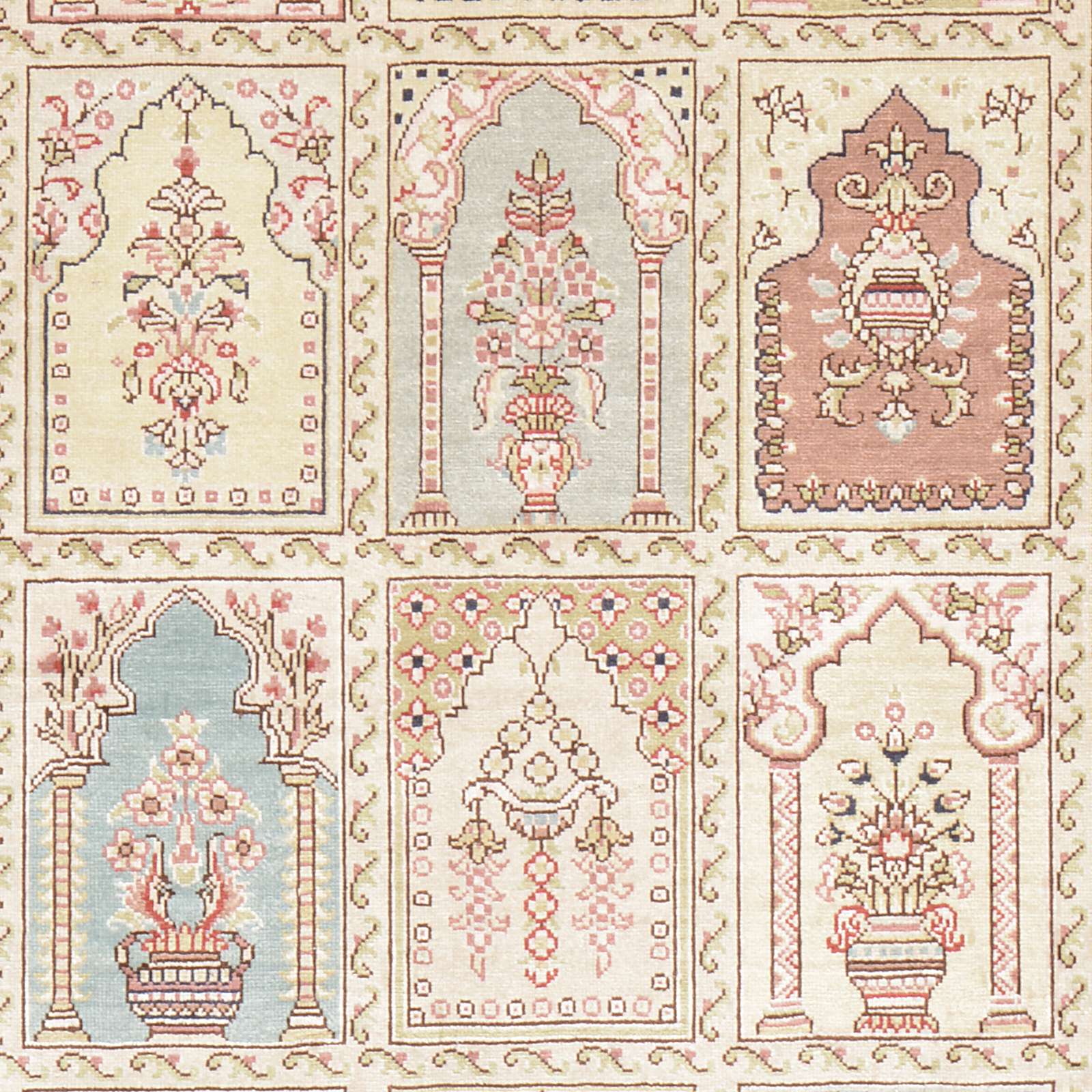 Hereke Oriental Rug 126 × 79 cm, silk, hand-knotted — view 4