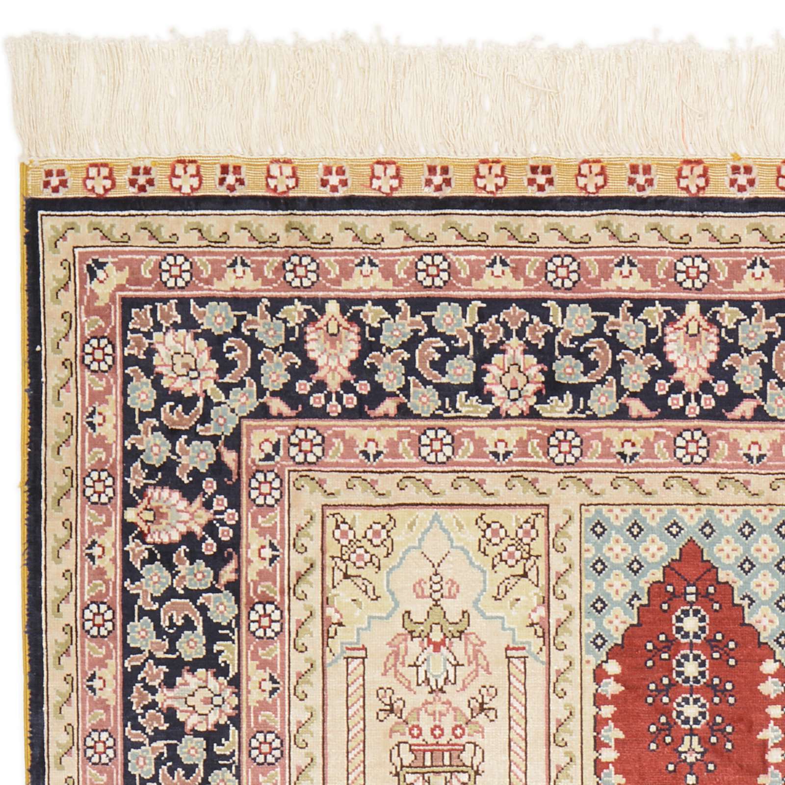 Hereke Oriental Rug 126 × 79 cm, silk, hand-knotted — view 5