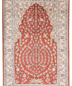 Hereke Oriental Rug 130 × 79 cm, silk, hand-knotted