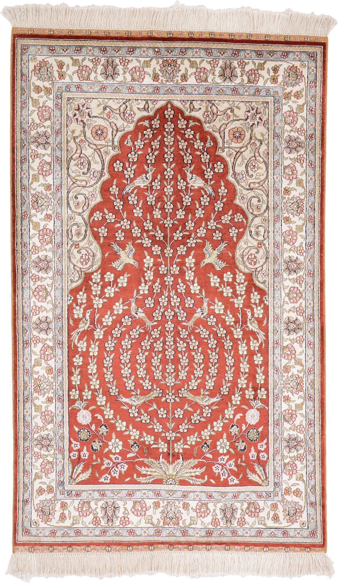 Hereke Oriental Rug 130 × 79 cm, silk, hand-knotted
