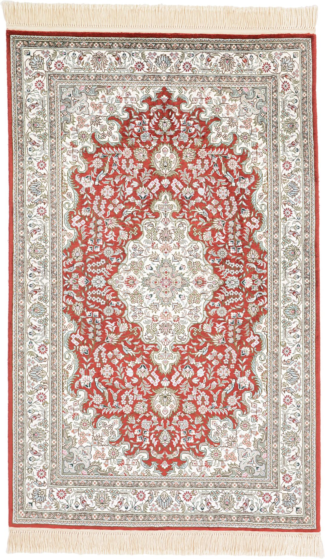 Hereke Oriental Rug 124 × 80 cm, silk, hand-knotted