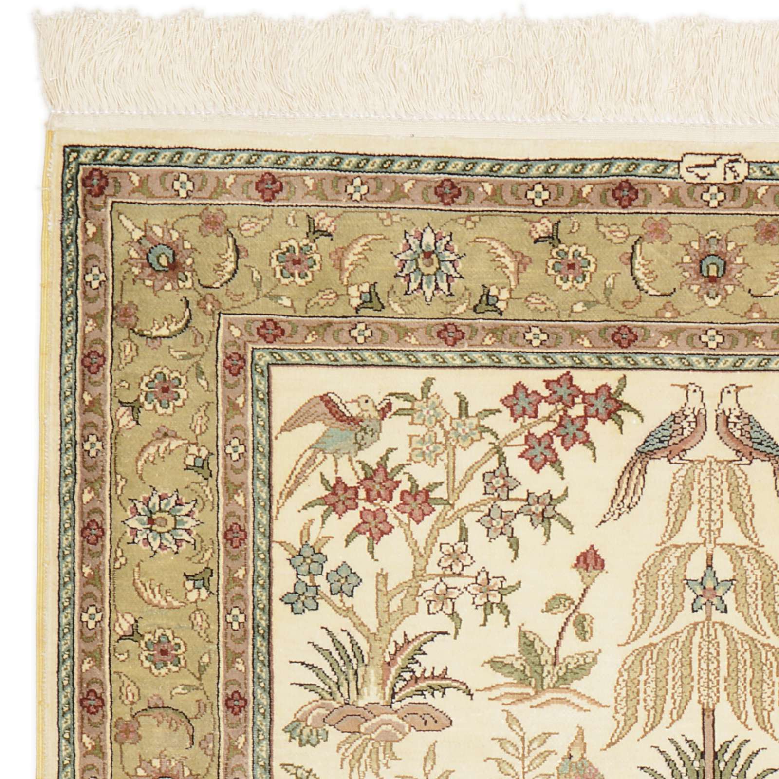 Hereke Oriental Rug 124 × 80 cm, silk, hand-knotted — view 5