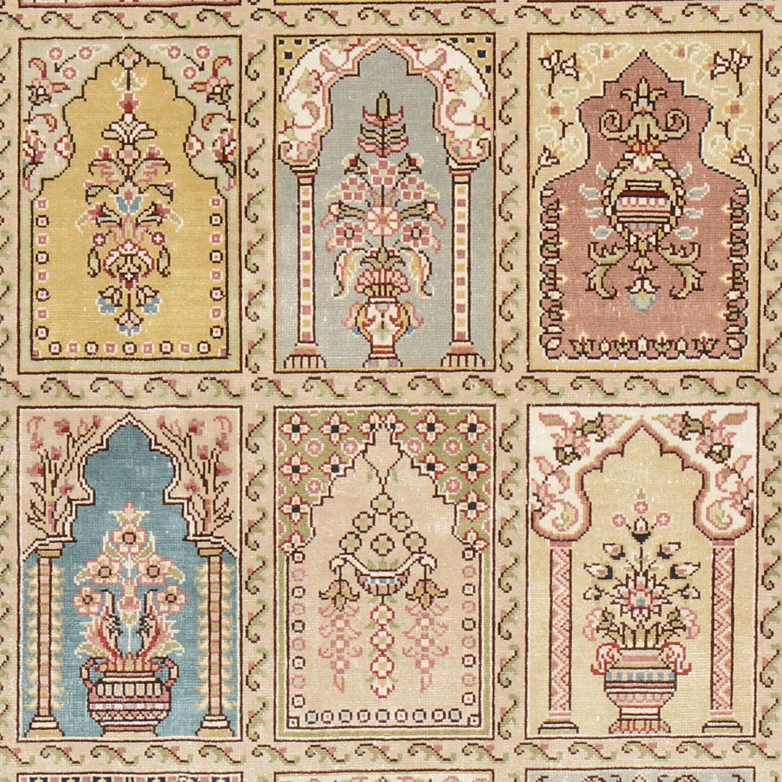 Hereke Oriental Rug 124 × 80 cm, silk, hand-knotted — view 4