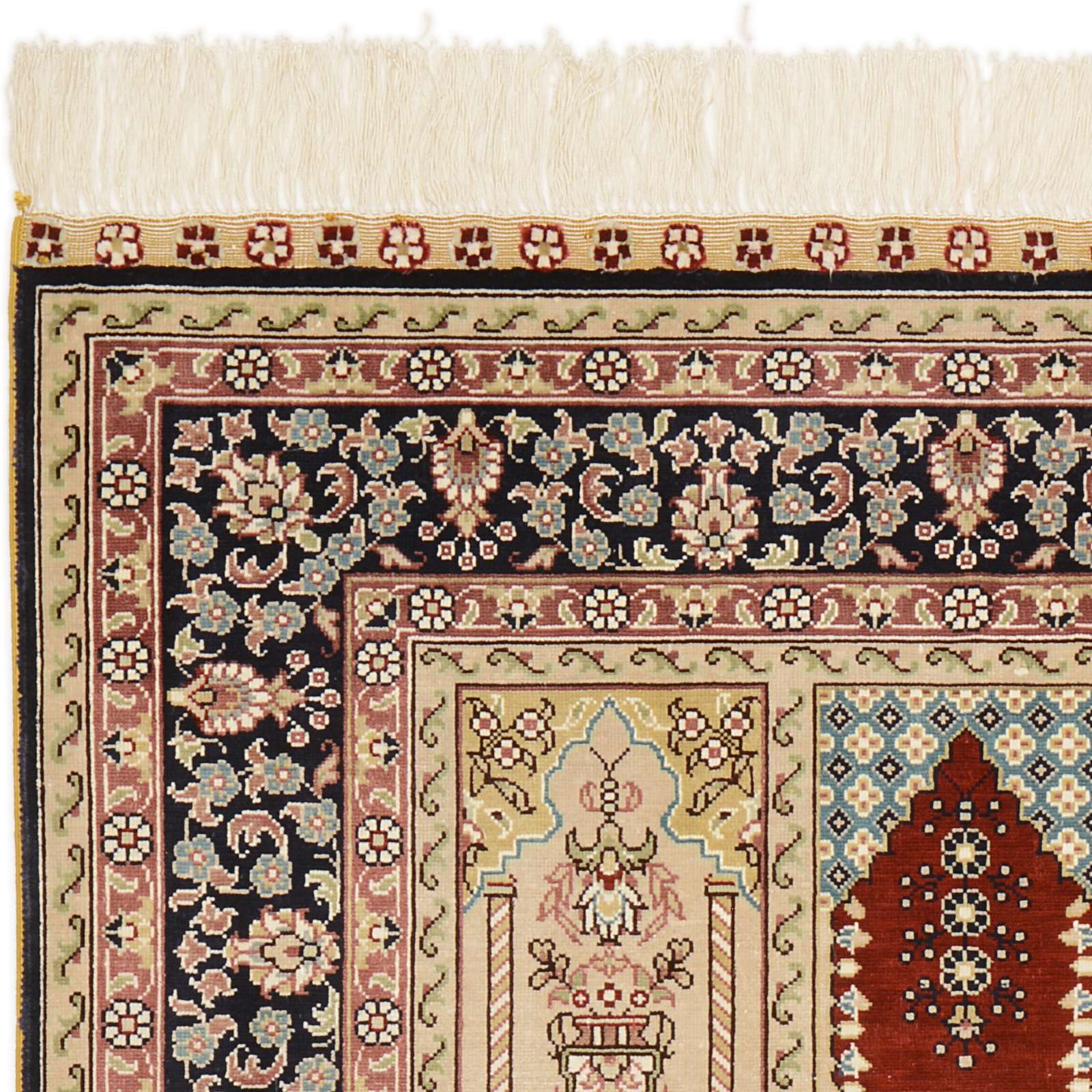 Hereke Oriental Rug 124 × 80 cm, silk, hand-knotted — view 5