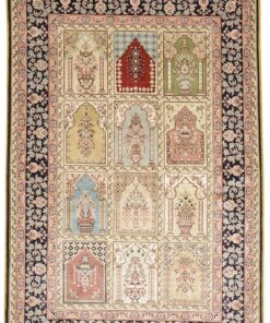 Hereke Oriental Rug 125 × 80 cm, silk, hand-knotted