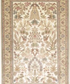 Hereke Oriental Rug 125 × 80 cm, silk, hand-knotted