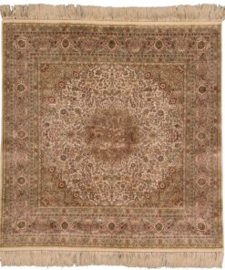Hereke Oriental Rug 91 × 90 cm, silk, hand-knotted