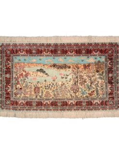 Hereke Oriental Rug 153 × 92 cm, silk, hand-knotted