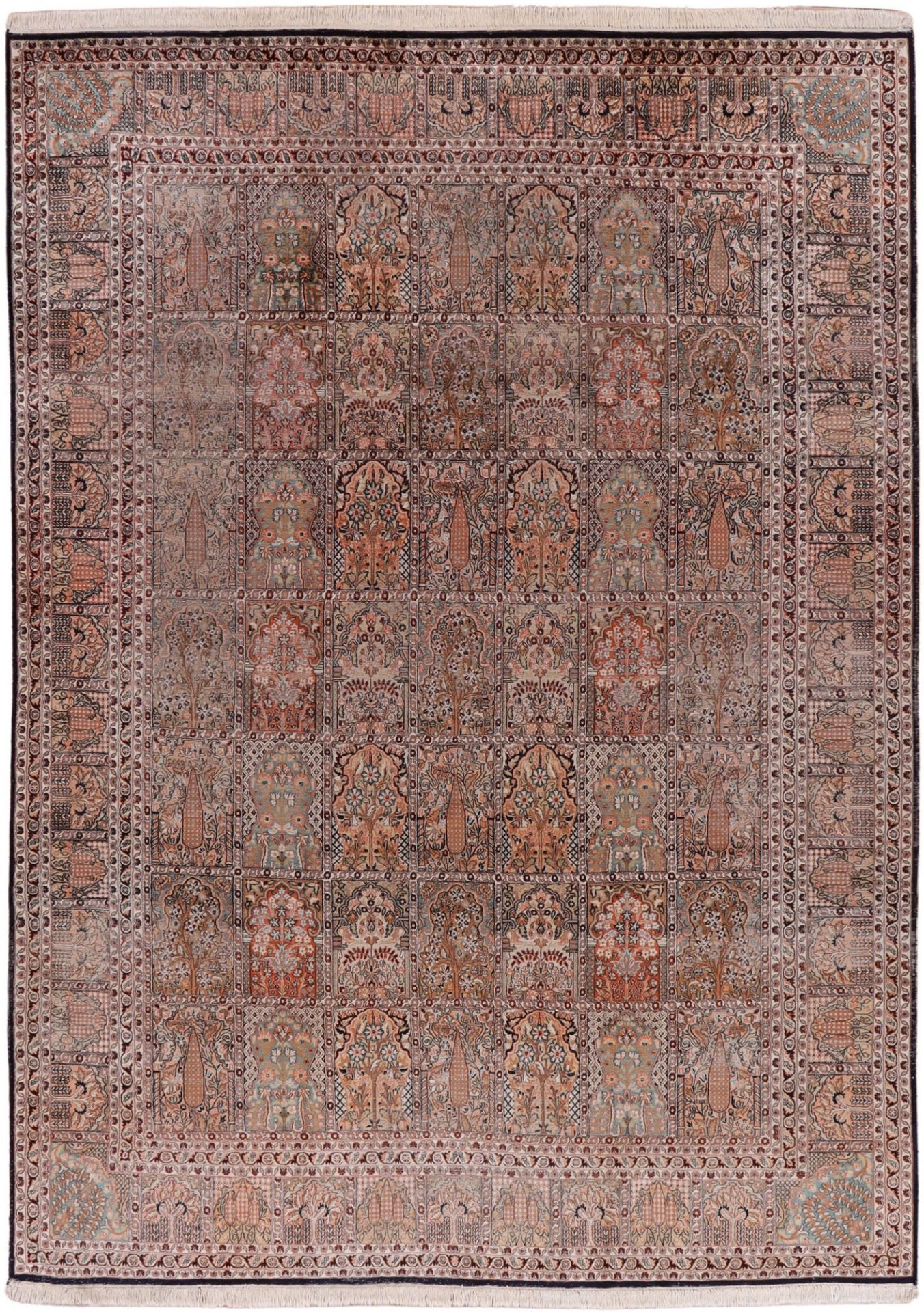 Oriental Rug 339 × 243 cm, silk, hand-knotted