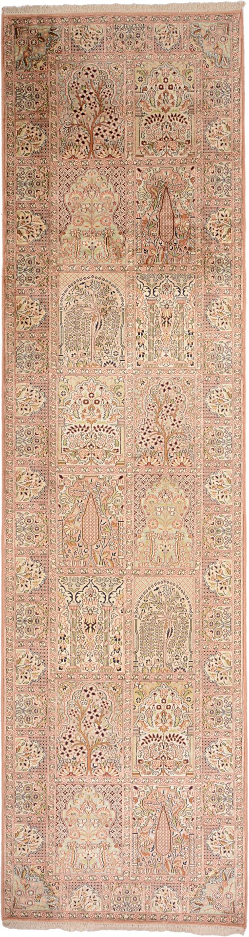 Oriental Rug 365 × 98 cm, silk, hand-knotted