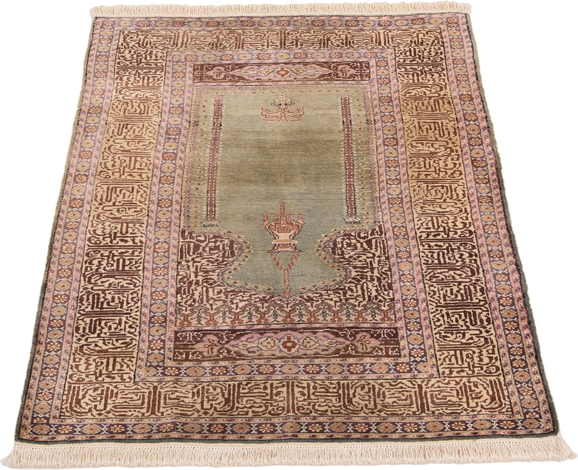 Oriental Rug 133 × 86 cm, silk, hand-knotted — view 2