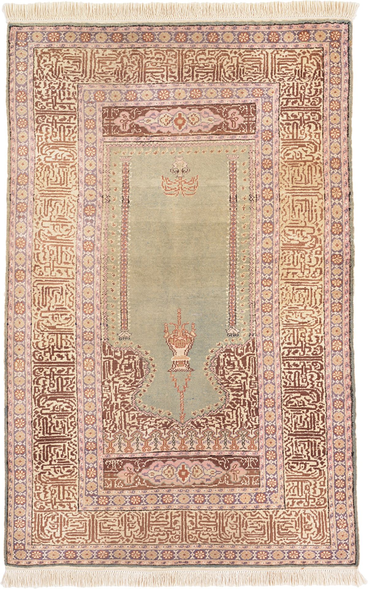 Oriental Rug 133 × 86 cm, silk, hand-knotted