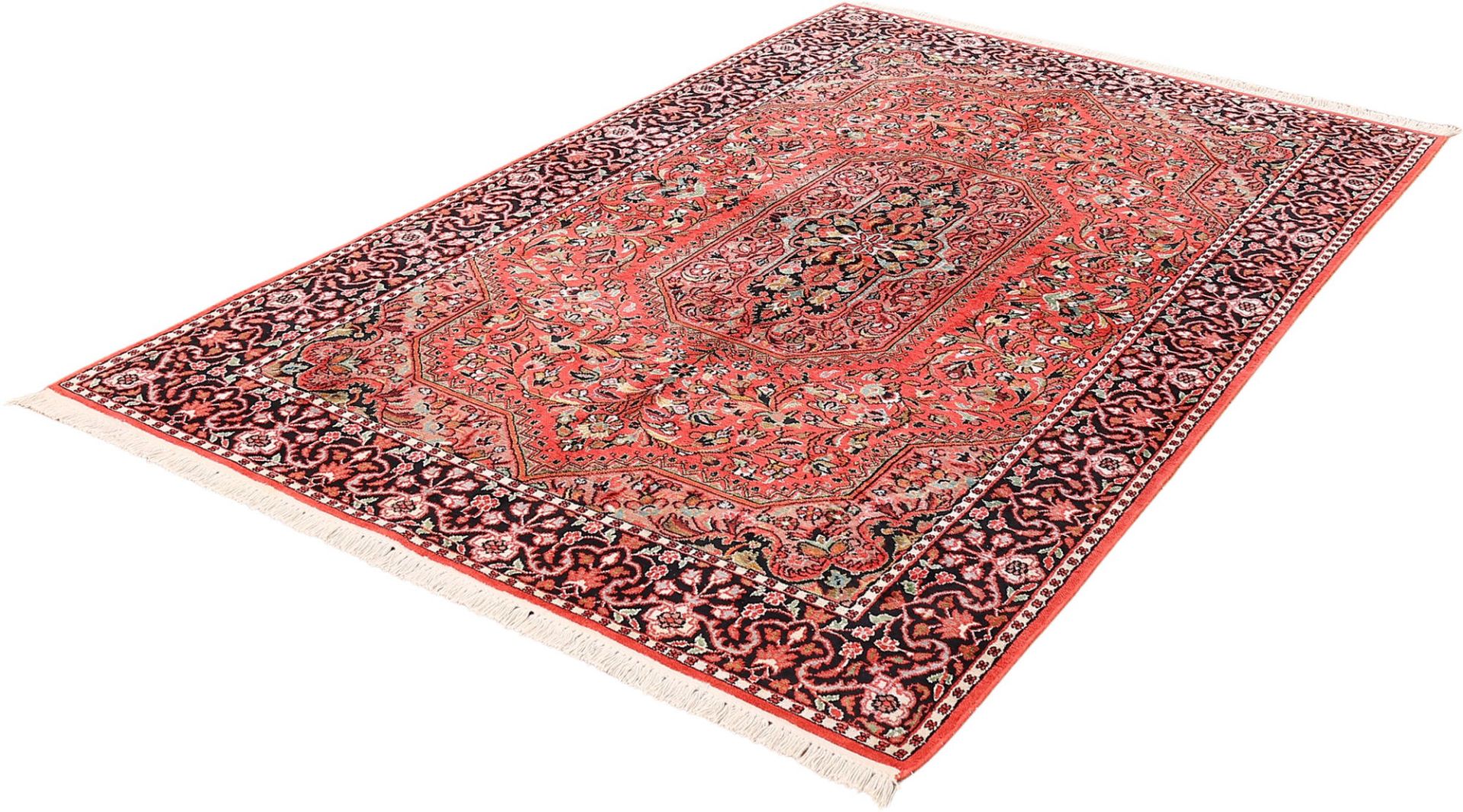Kashmir Oriental Rug 245 × 153 cm, silk, hand-knotted — view 3