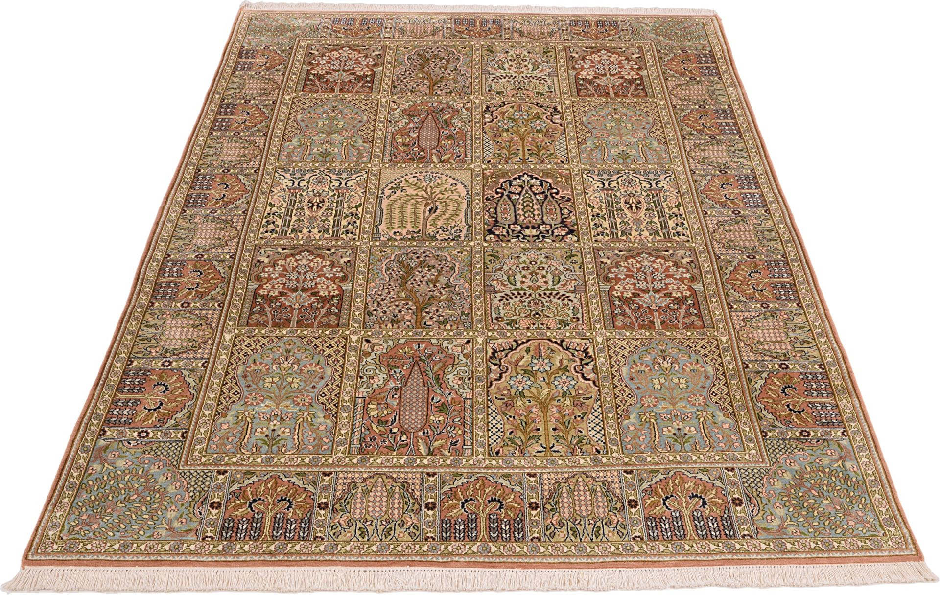 Kashmir Oriental Rug 261 × 166 cm, silk, hand-knotted — view 2