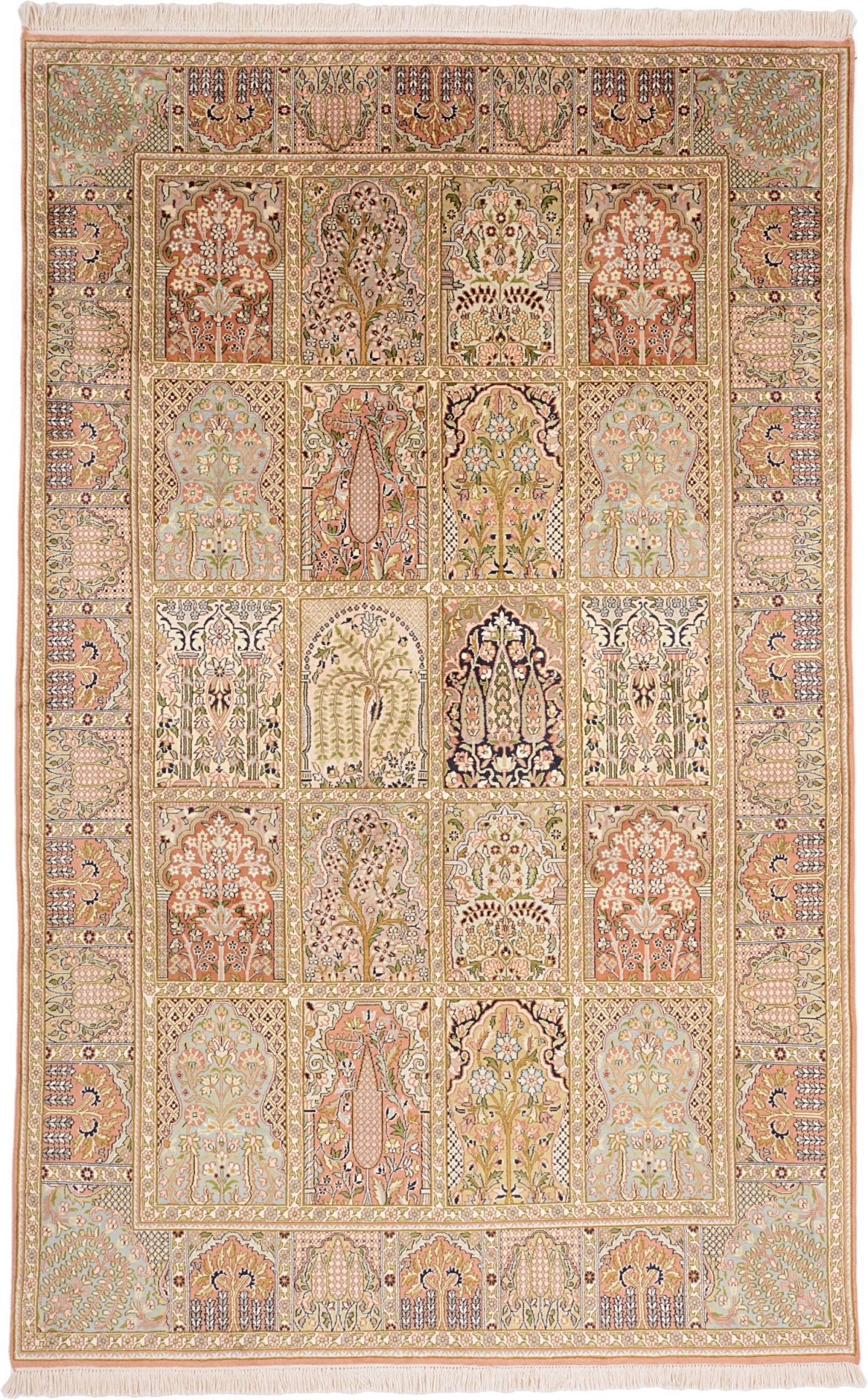 Kashmir Oriental Rug 261 × 166 cm, silk, hand-knotted