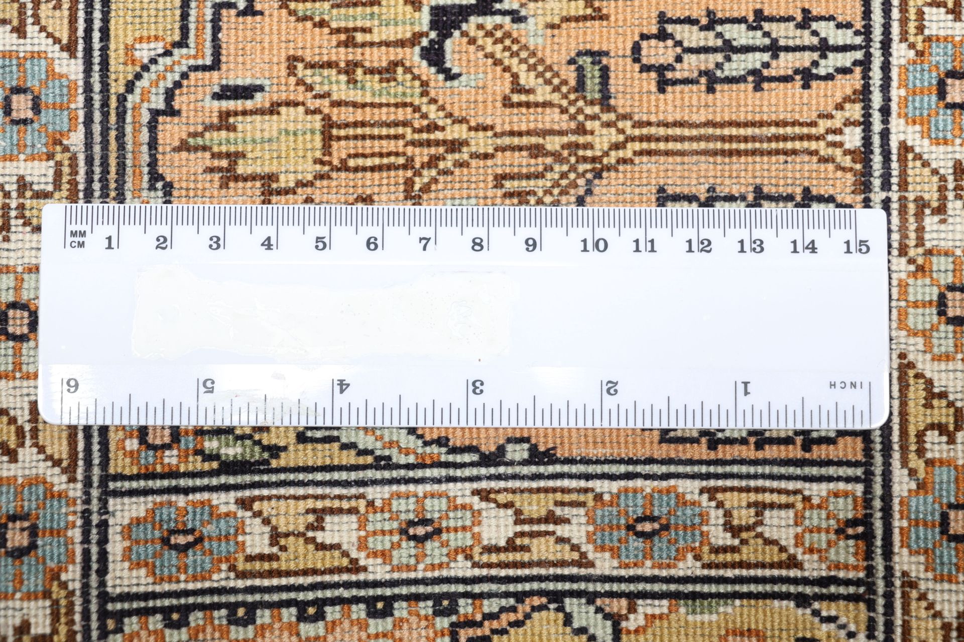 Kashmir Oriental Rug 248 × 173 cm, silk, hand-knotted — view 11
