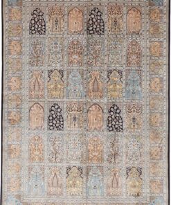 Kashmir Oriental Rug 248 × 173 cm, silk, hand-knotted