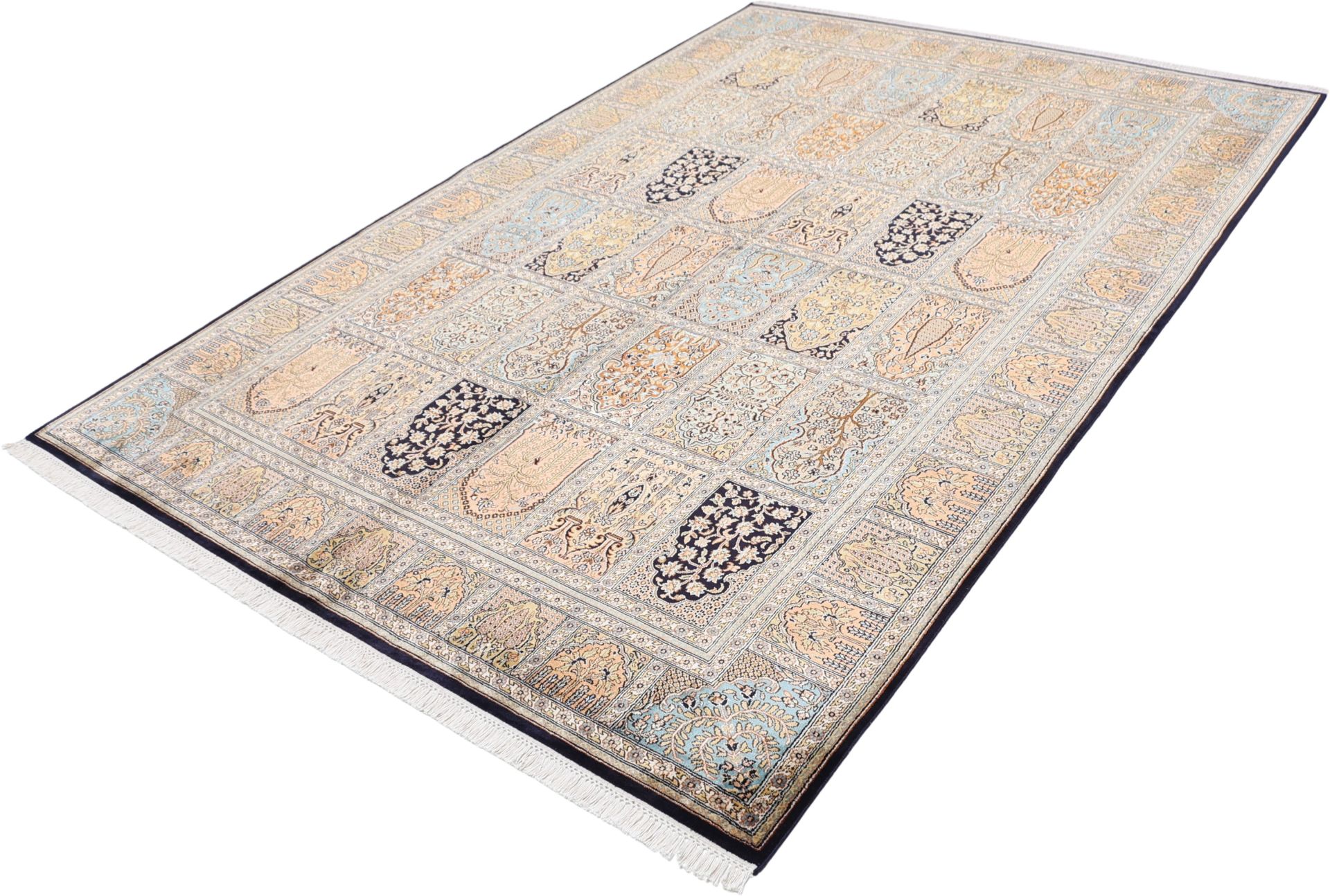 Kashmir Oriental Rug 248 × 173 cm, silk, hand-knotted — view 3