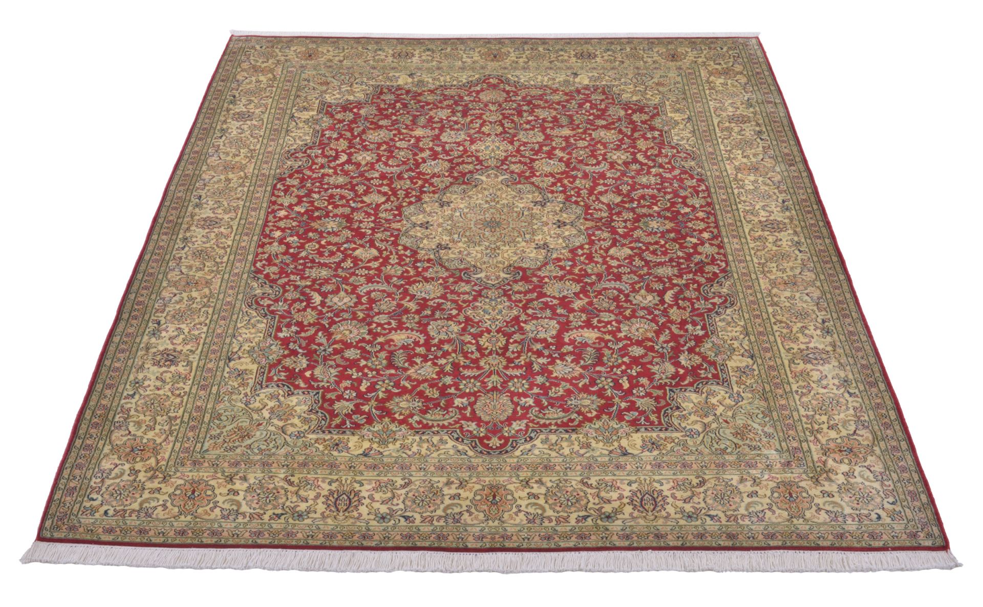 Kashmir Oriental Rug 250 × 174 cm, silk, hand-knotted — view 2