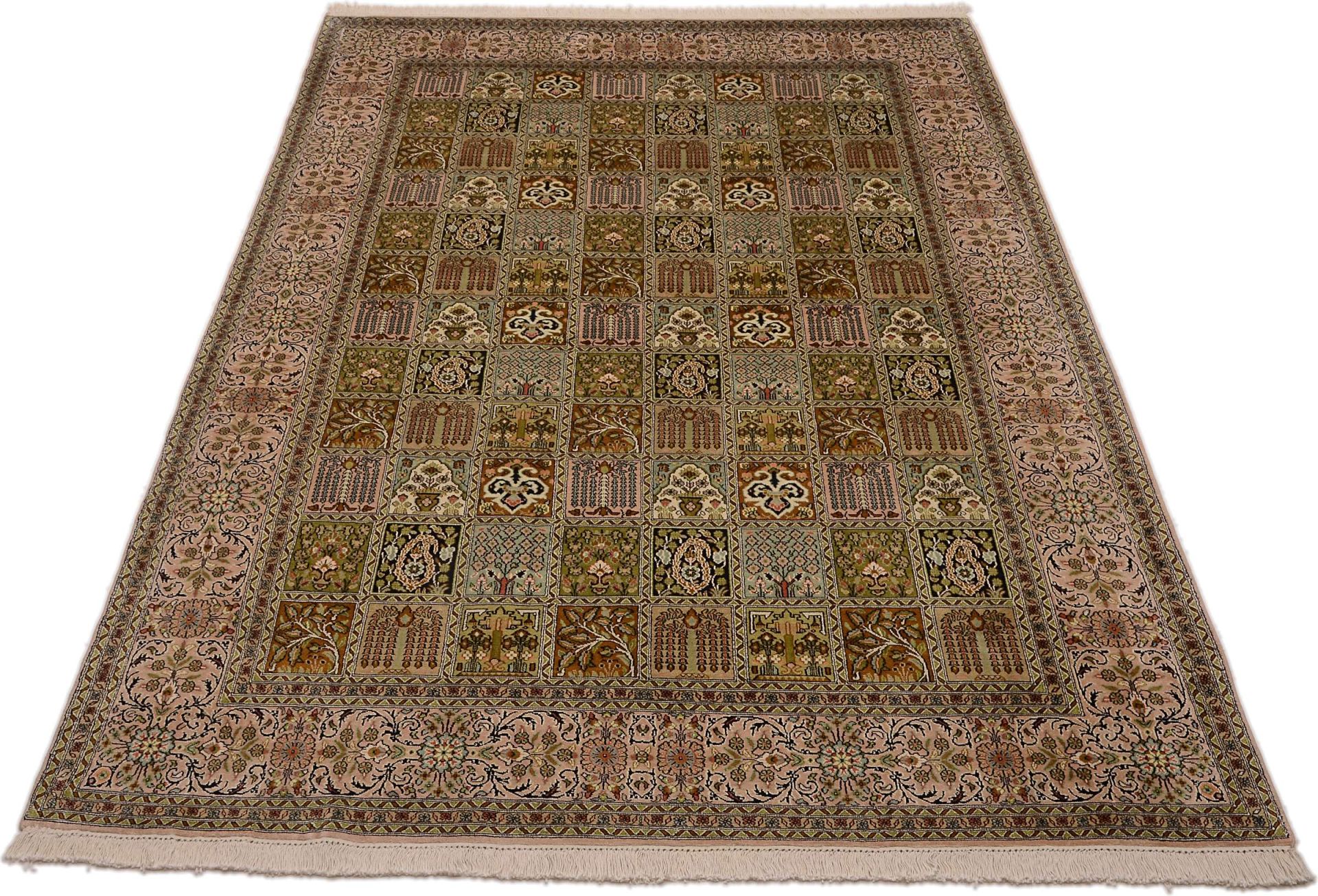 Kashmir Oriental Rug 275 × 177 cm, silk, hand-knotted — view 2