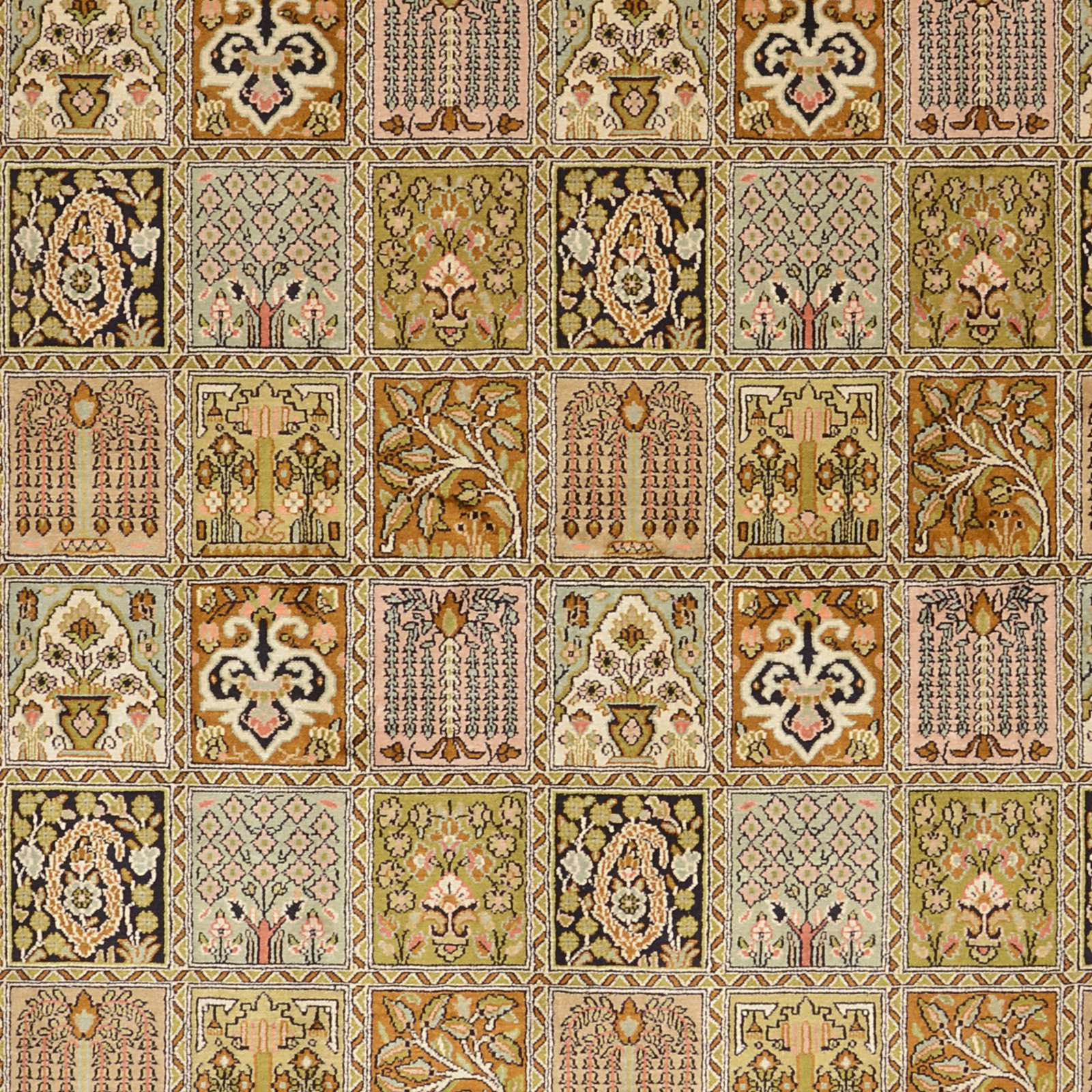 Kashmir Oriental Rug 275 × 177 cm, silk, hand-knotted — view 5