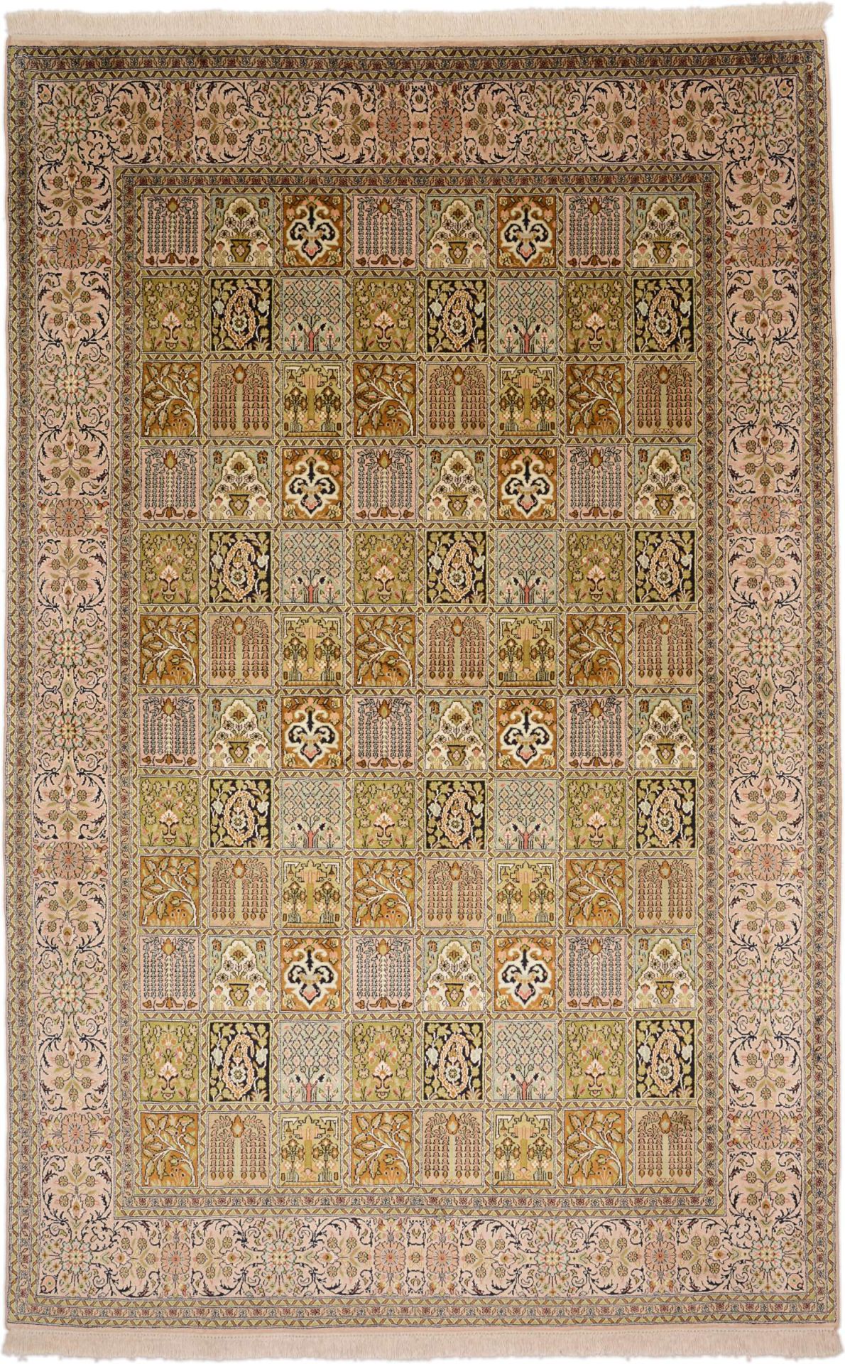 Kashmir Oriental Rug 275 × 177 cm, silk, hand-knotted