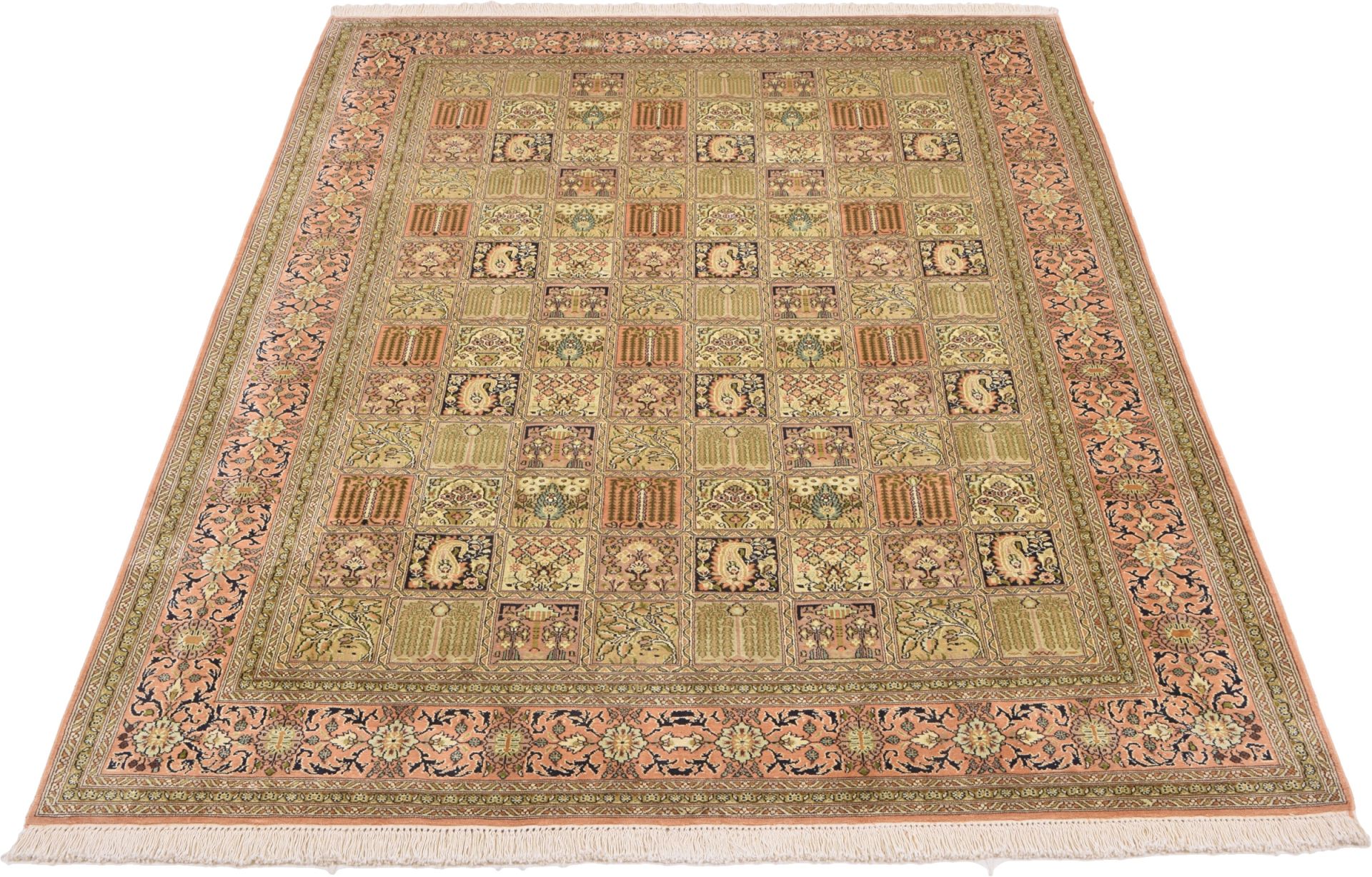 Kashmir Oriental Rug 275 × 185 cm, silk, hand-knotted — view 2