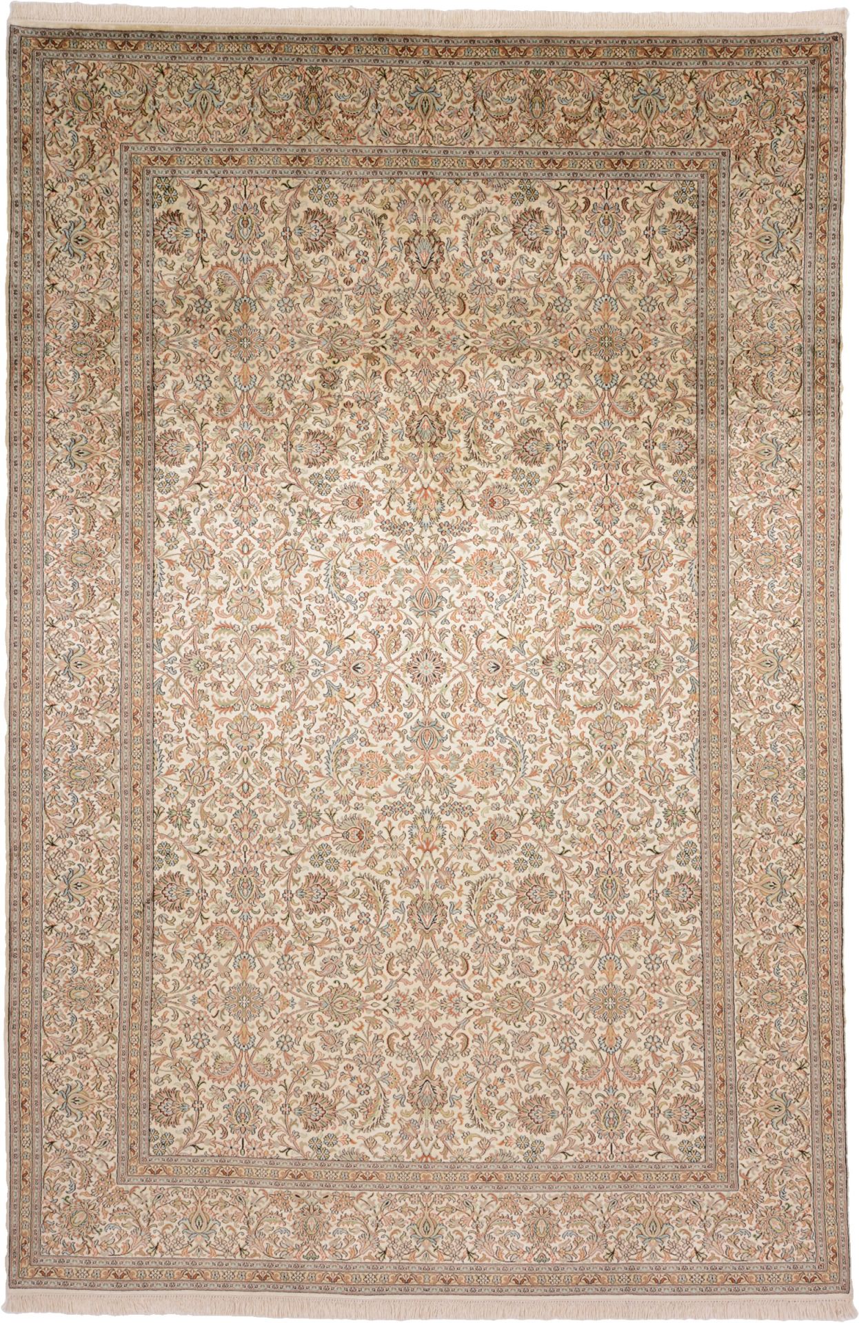 Kashmir Oriental Rug 280 × 186 cm, silk, hand-knotted