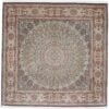 Kashmir Oriental Rug 187 × 183 cm, silk, hand-knotted