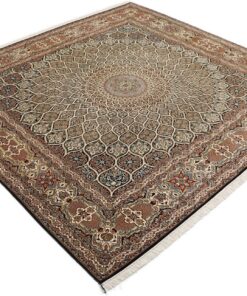 Kashmir Oriental Rug 187 × 183 cm, silk, hand-knotted — view 4