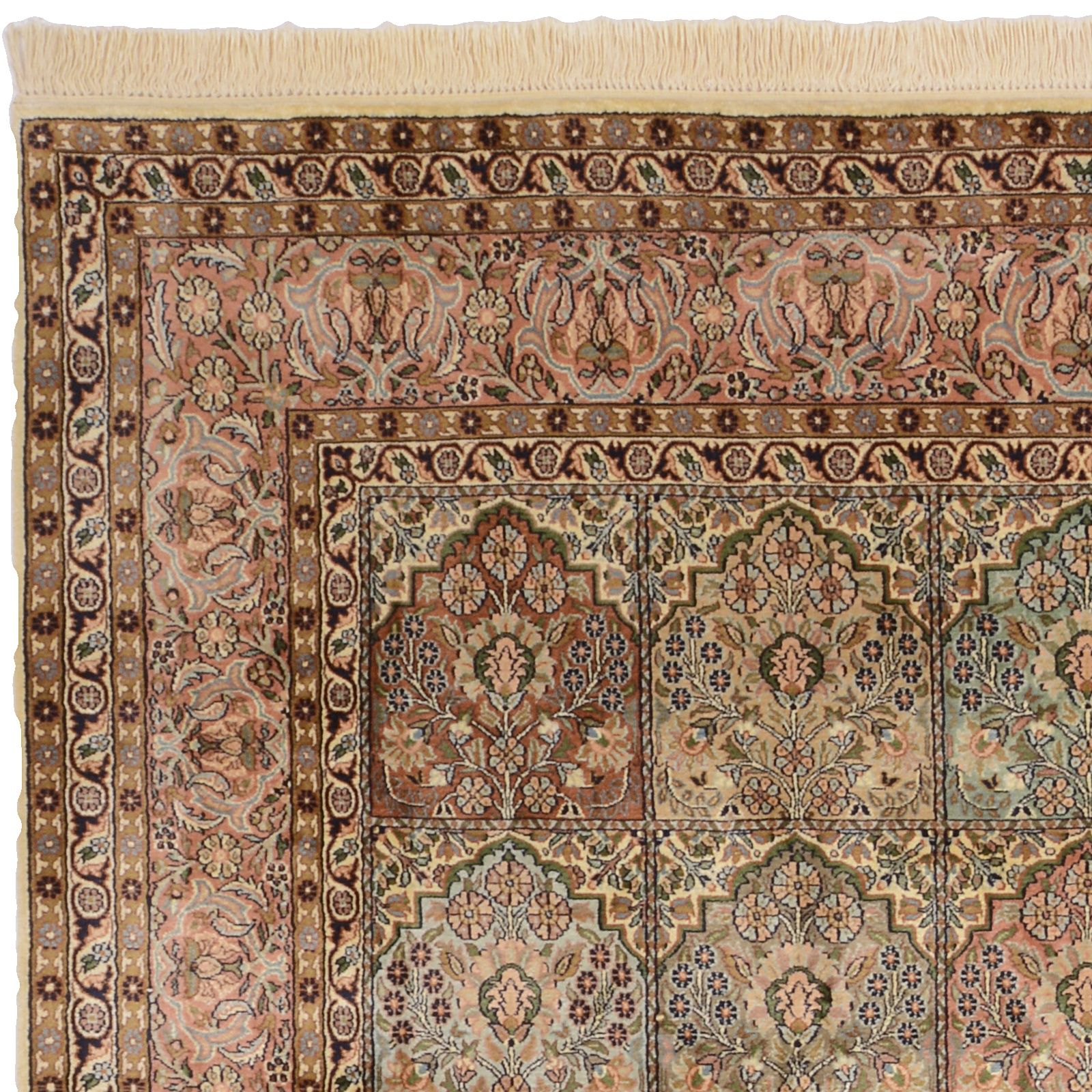 Kashmir Oriental Rug 278 × 190 cm, silk, hand-knotted — view 6