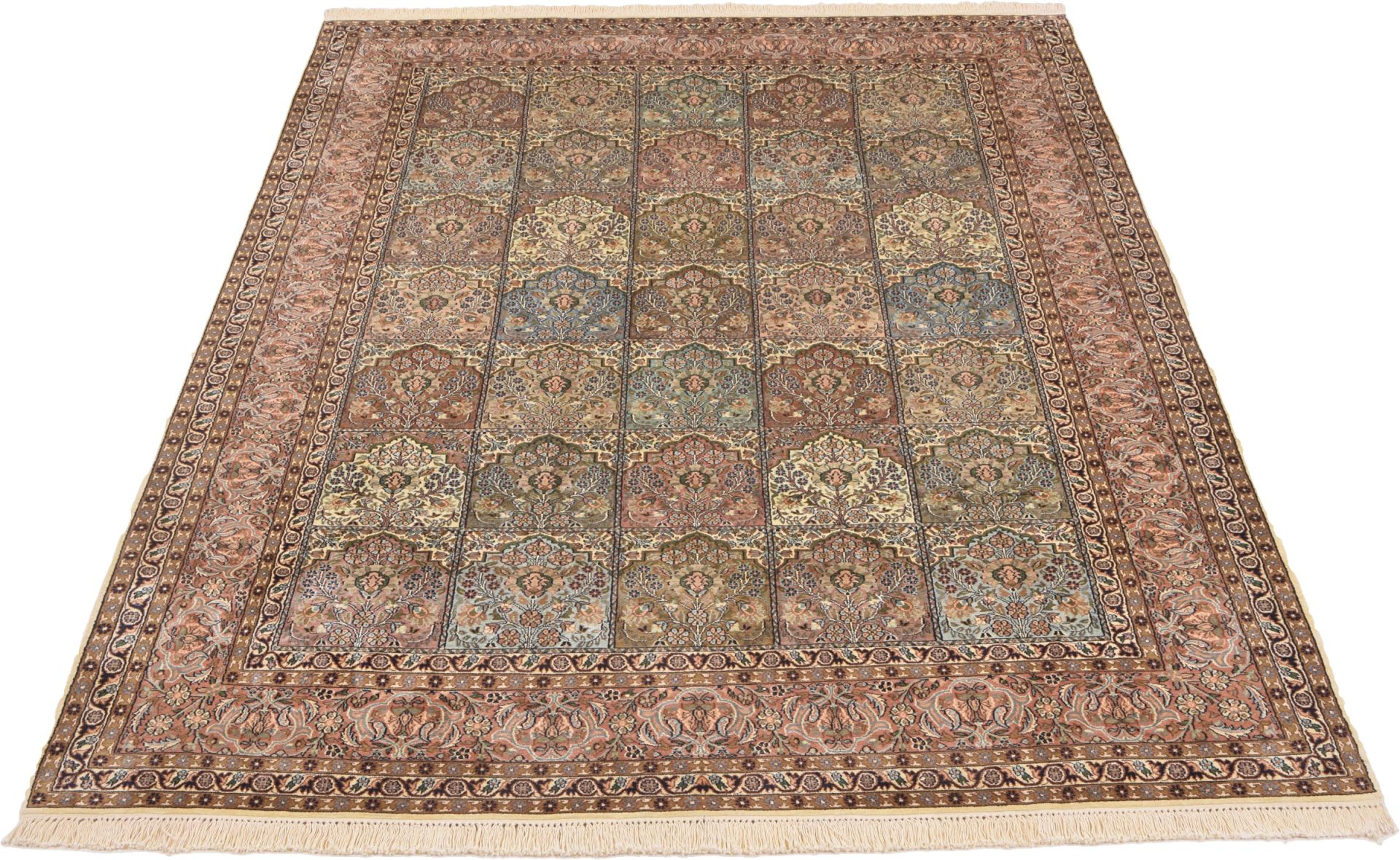 Kashmir Oriental Rug 278 × 190 cm, silk, hand-knotted — view 2