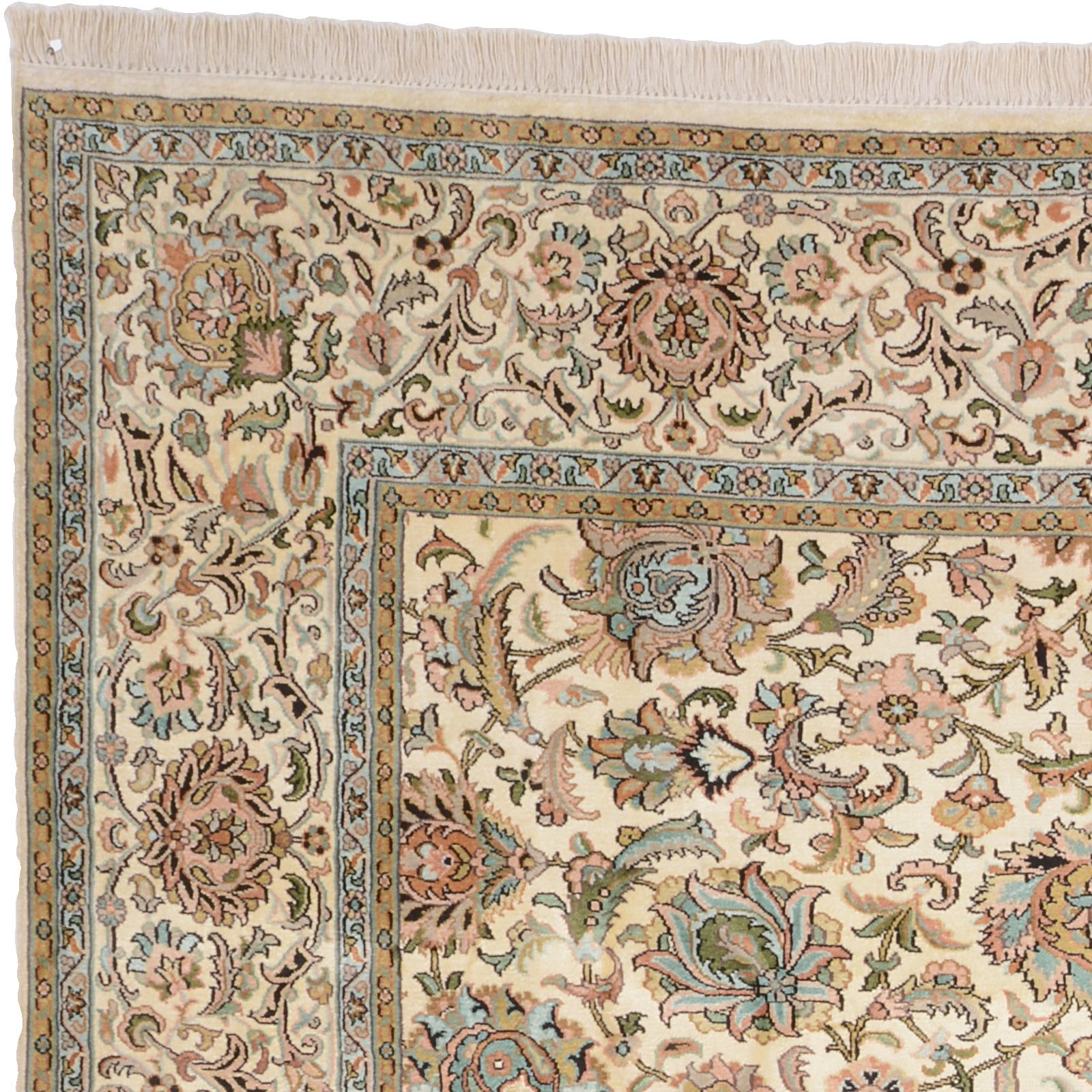 Kashmir Oriental Rug 276 × 193 cm, silk, hand-knotted — view 6