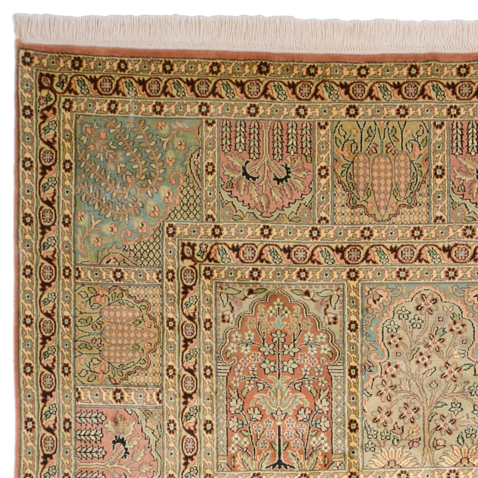 Kashmir Oriental Rug 287 × 198 cm, silk, hand-knotted — view 6