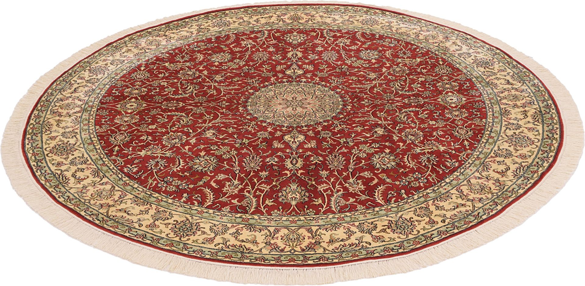 Kashmir Oriental Rug 213 × 213 cm, silk, hand-knotted — view 2