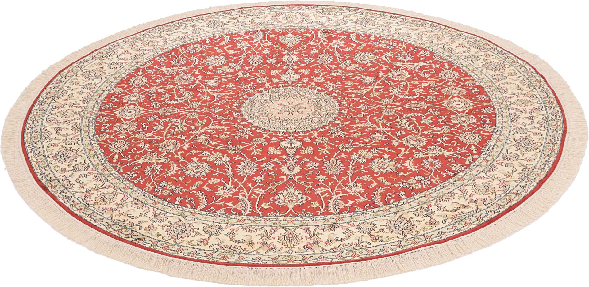 Kashmir Oriental Rug 213 × 213 cm, silk, hand-knotted — view 3