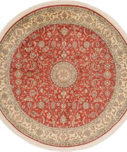 Kashmir Oriental Rug 213 × 213 cm, silk, hand-knotted