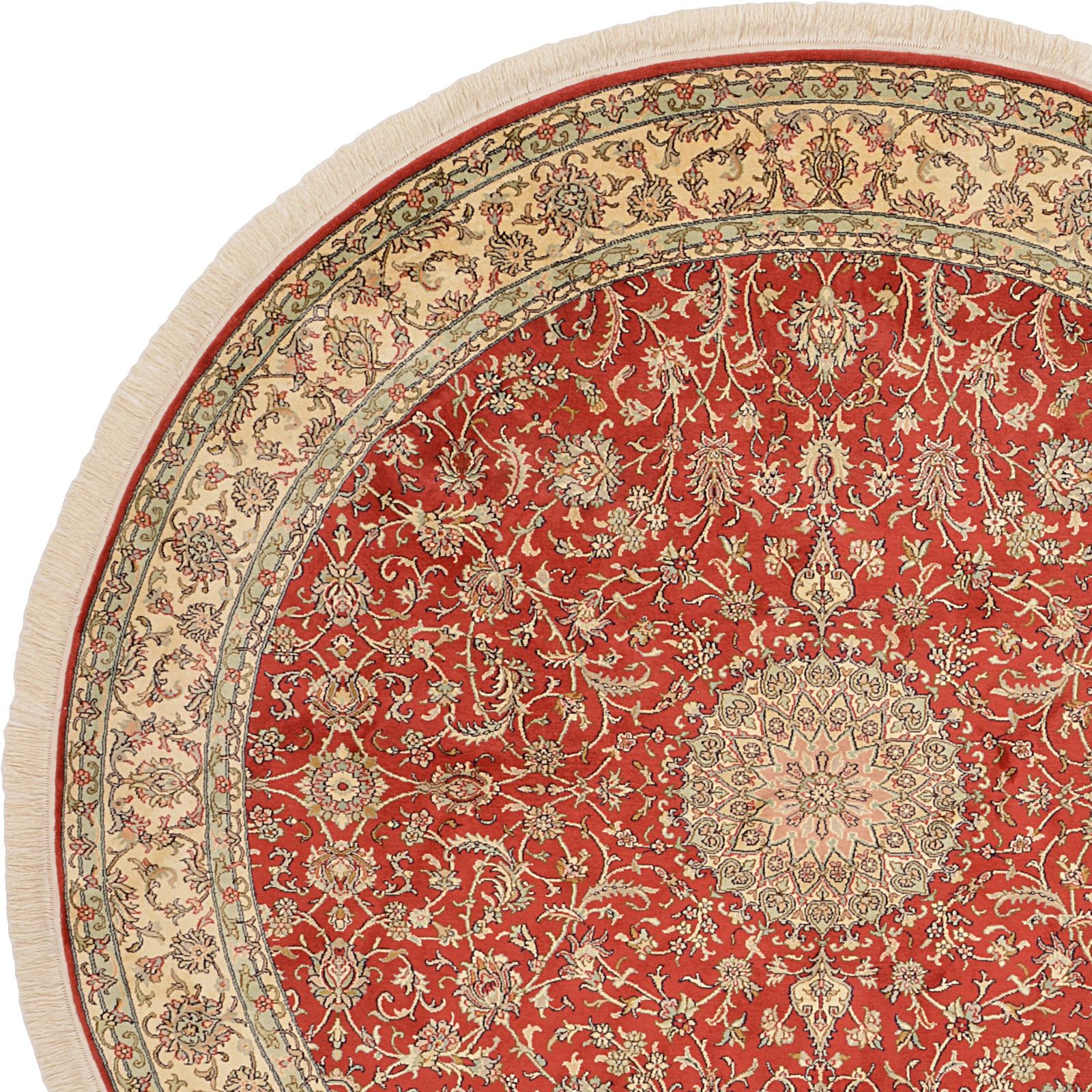 Kashmir Oriental Rug 213 × 213 cm, silk, hand-knotted — view 7