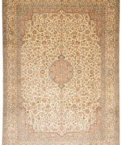 Kashmir Oriental Rug 310 × 214 cm, silk, hand-knotted