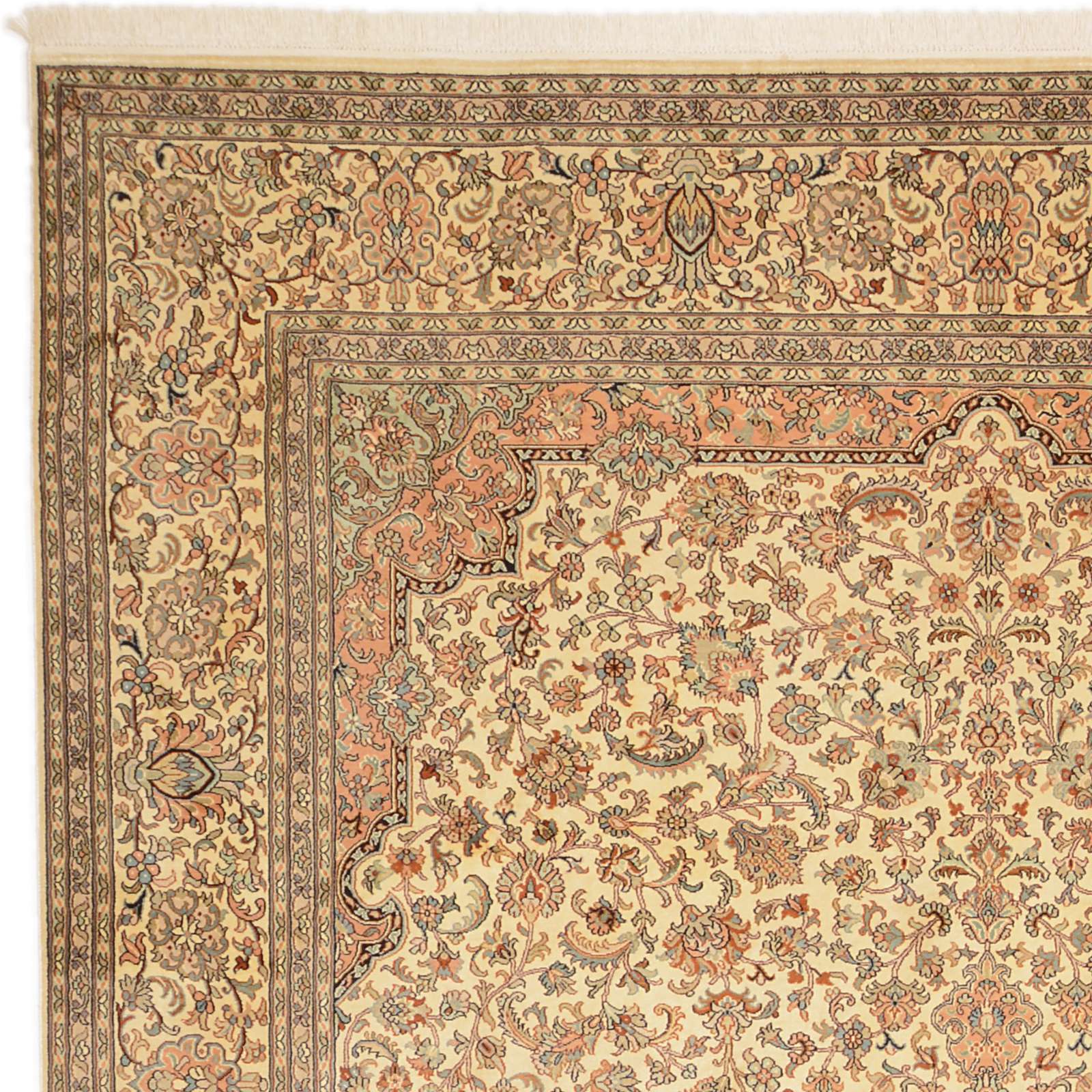 Kashmir Oriental Rug 310 × 214 cm, silk, hand-knotted — view 5