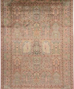 Kashmir Oriental Rug 312 × 214 cm, silk, hand-knotted