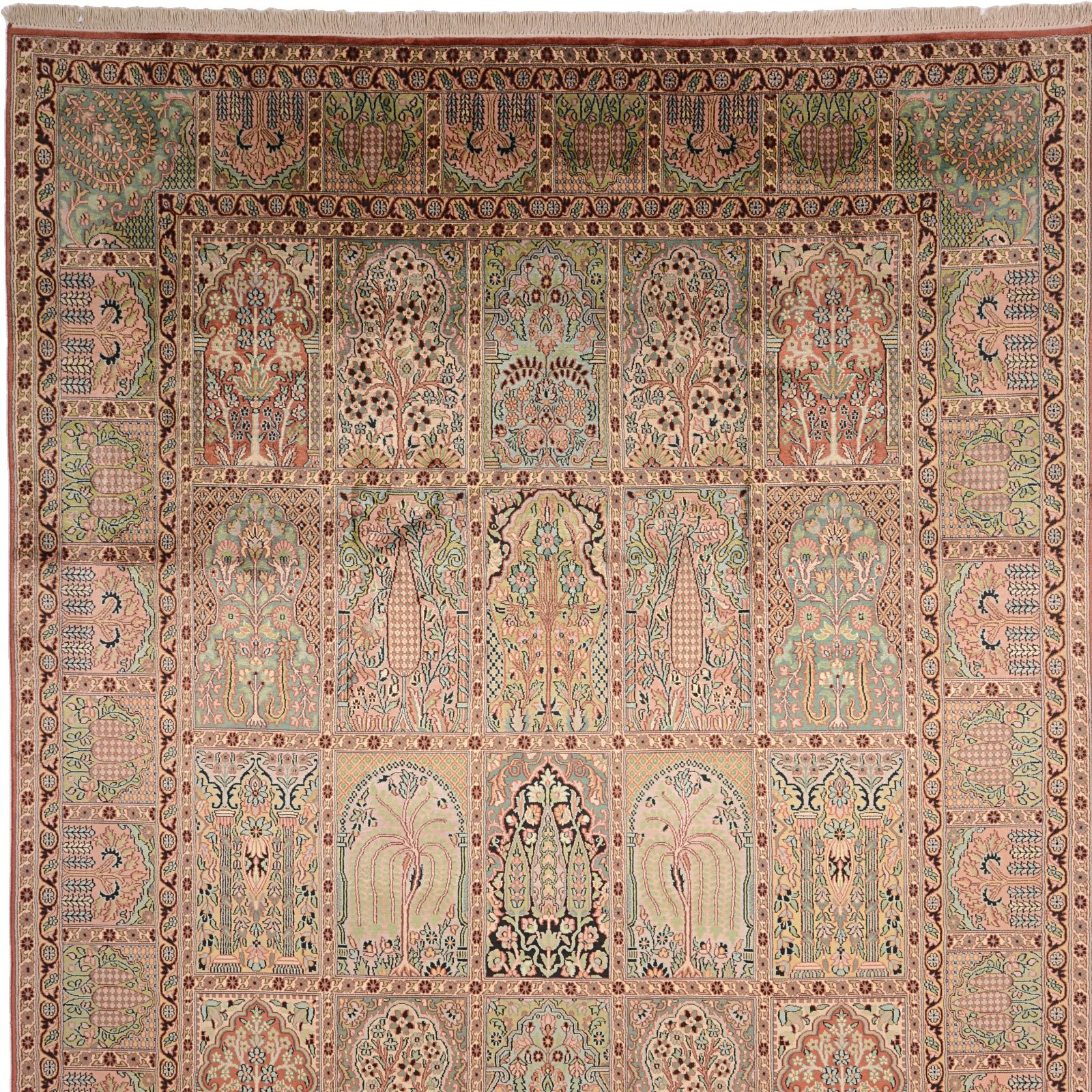 Kashmir Oriental Rug 312 × 214 cm, silk, hand-knotted — view 6