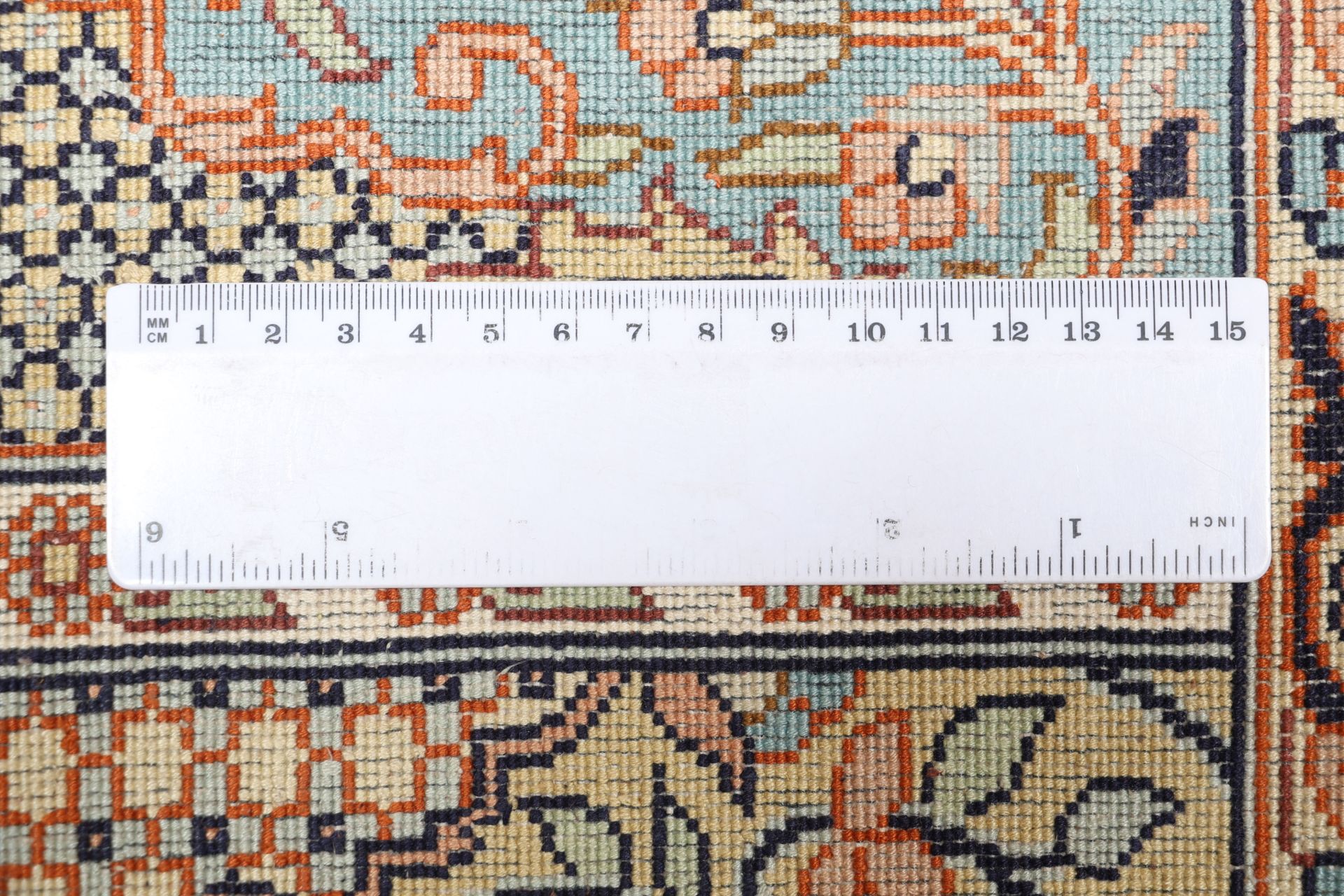 Kashmir Oriental Rug 301 × 215 cm, silk, hand-knotted — view 11