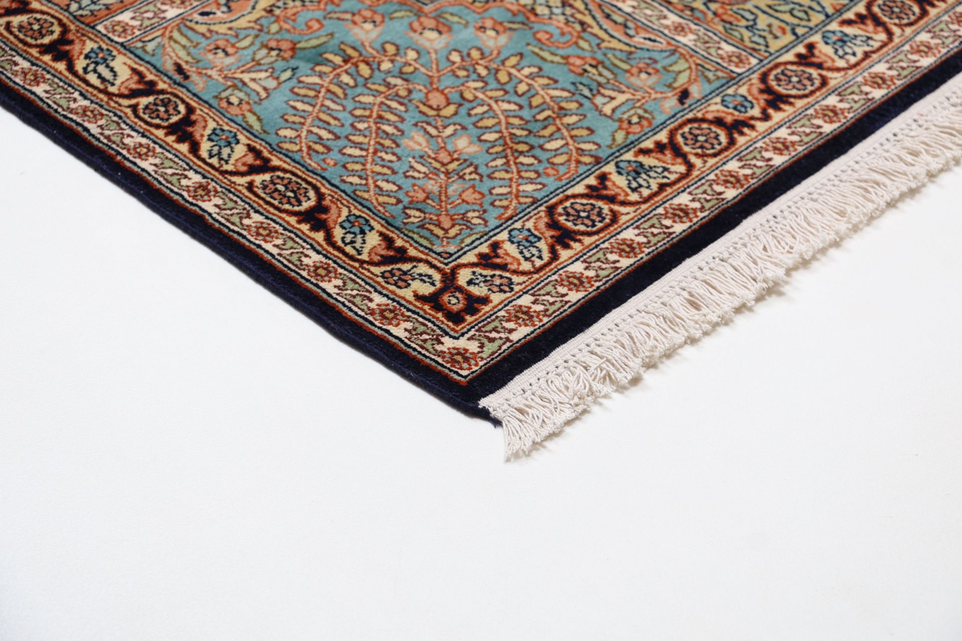 Kashmir Oriental Rug 301 × 215 cm, silk, hand-knotted — view 6