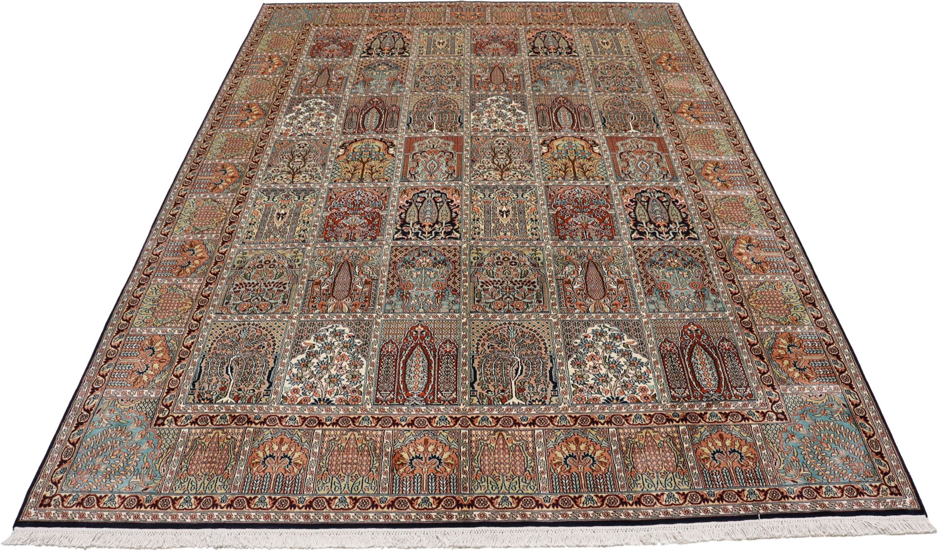 Kashmir Oriental Rug 301 × 215 cm, silk, hand-knotted — view 7