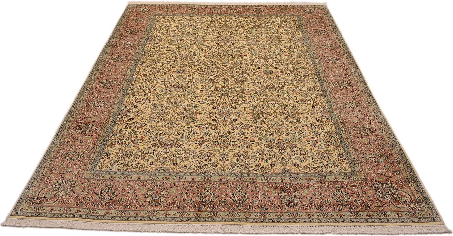 Kashmir Oriental Rug 313 × 216 cm, silk, hand-knotted — view 2